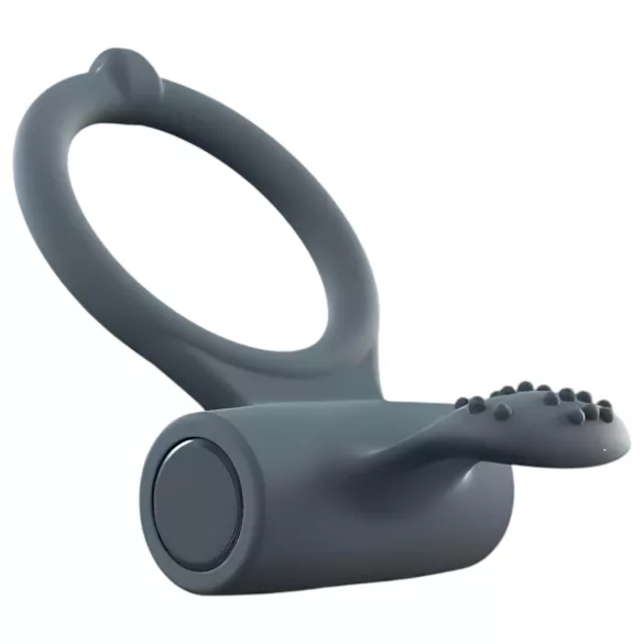 Dorcel Power Clit Plus - aku ja vibratsiooniga peeniserõngas (must)