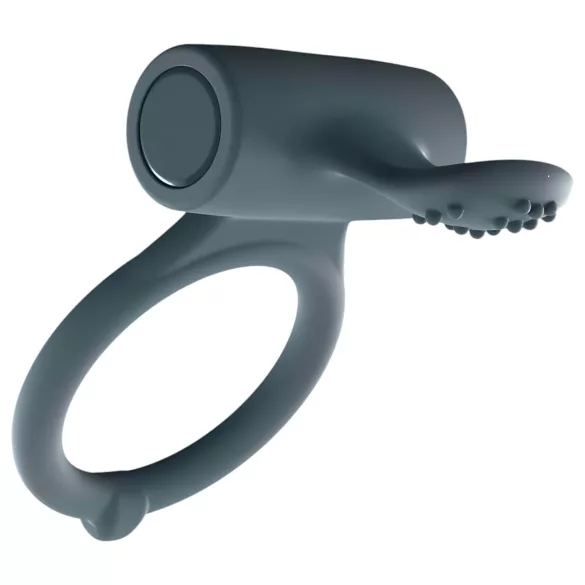 Dorcel Power Clit Plus - aku ja vibratsiooniga peeniserõngas (must)