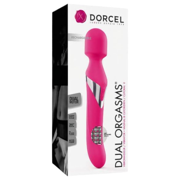 Dorcel Dual Orgasms - akuga 2in1 massaaživibraator (roosa)