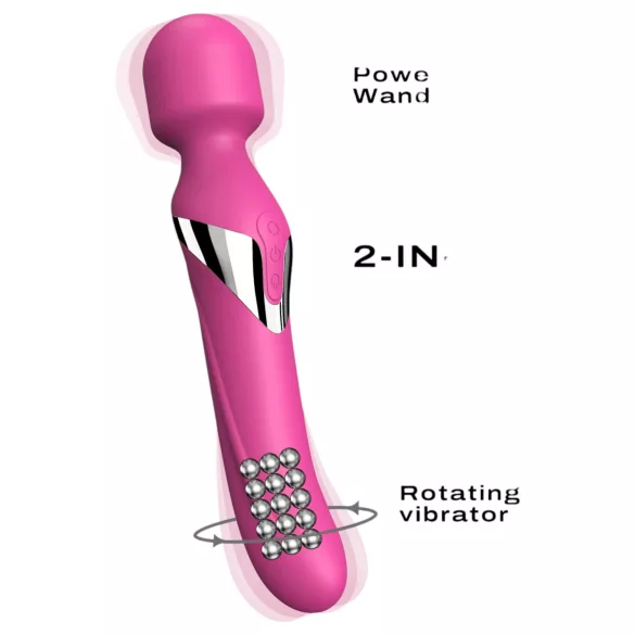 Dorcel Dual Orgasms - akuga, 2‑ühes massaaživibraator (roosa)