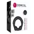 Dorcel Stronger Ring - metallist tugevdusega peeniserõngas - must