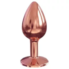   Dorcel Diamond Plug S - alumiiniumist anaalpunn - väike (roosakuldne)