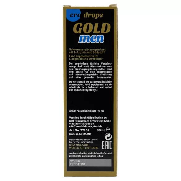 HOT ero Gold Men Spanish Fly - ihaergutavad tilgad meestele (30 ml)