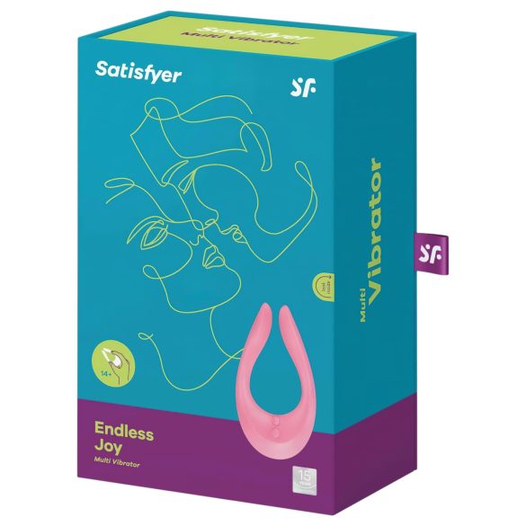 Satisfyer Endless Joy - paaridele vibraator - akuga - roosa