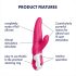 Satisfyer Mr. Rabbit - Veekindel roosa küülikvibraator