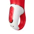Satisfyer Power Flower - akuga, veekindel vibraator (punane)