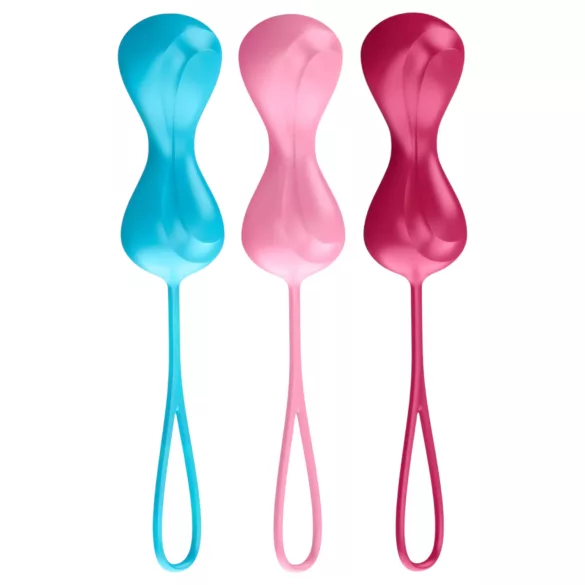 Satisfyer Power Balls - geishakuulide komplekt 3 tk - liikuva kuuliga