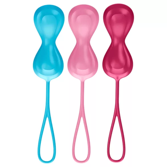 Satisfyer Power Balls - geishakuulide komplekt 3 tk - liikuva kuuliga