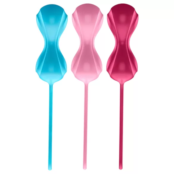 Satisfyer Power Balls - geishakuulide komplekt 3 tk - liikuva kuuliga
