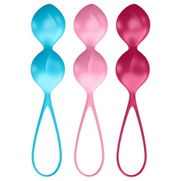 Satisfyer V Balls - geišakuulide duo komplekt - 3-osaline sett