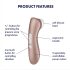 Satisfyer Pro 2+ - laetav kliitori stimulaator vibraator (pruun)