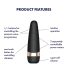 Satisfyer Pro 3+ - veekindel, laetav kliitoristimulaator (must)