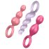 Satisfyer Booty Call - anaaliplugide komplekt - värviline (3-osaline)