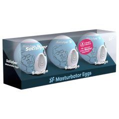   Satisfyer Egg Savage - munakujuline masturbaatorite komplekt 3 tk