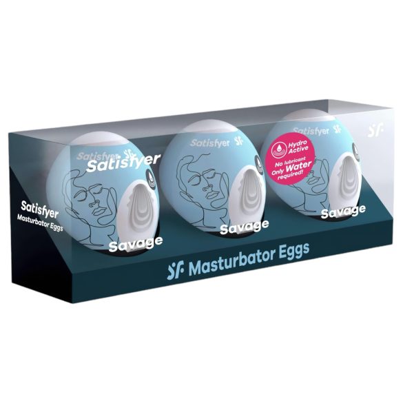 Satisfyer Egg Savage - munamasturbaatori komplekt (3 tk)