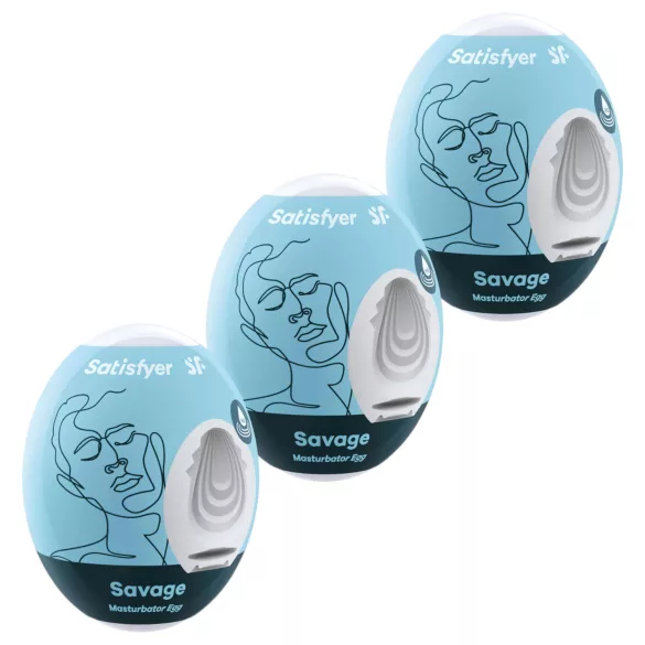 Satisfyer Egg Savage - munakujuline masturbaatorite komplekt 3 tk