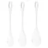 Satisfyer Yoni Power 1 - geišapallide komplekt - valge (3 tk)