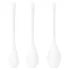 Satisfyer Yoni Power 1 - geišapallide komplekt - valge (3 tk)