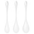 Satisfyer Yoni Power 1 - valge geishakuuli komplekt (3 osa)