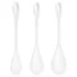 Satisfyer Yoni Power 1 - geišapallide komplekt - valge (3 tk)