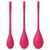 Satisfyer Yoni Power 1 - punane geishapallide komplekt (3 osa)