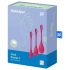 Satisfyer Yoni Power 1 - punane geishapallide komplekt (3 osa)
