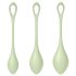 Satisfyer Yoni Power 2 - Jaapani kuulide komplekt - roheline (3-osaline)