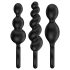 Satisfyer Booty Call - anaaltappide komplekt - must (3-osaline)