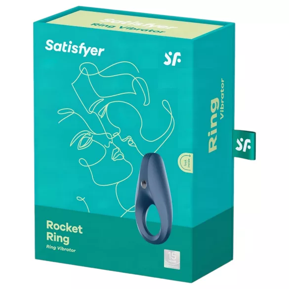 Satisfyer Rocket Ring - vibreeriv peeniserõngas - veekindel - sinine
