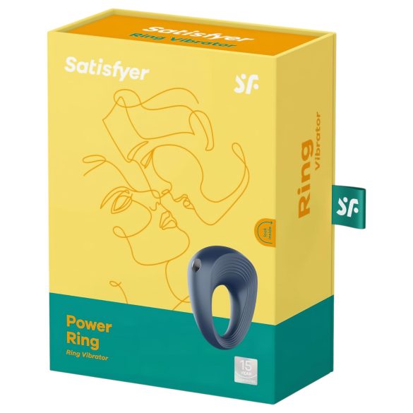 Satisfyer Power Ring - vibraatoriga veekindel peenisekasuti - hall