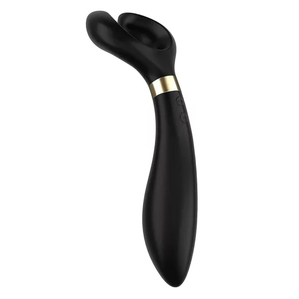 Satisfyer Endless Fun - akuga, veekindel paarivibraator (must)