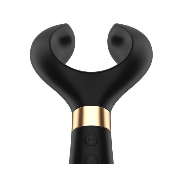 Satisfyer Endless Fun - akuga, veekindel paarivibraator (must)