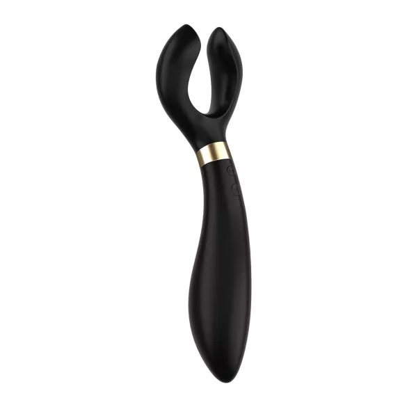 Satisfyer Endless Fun - akuga, veekindel paarivibraator (must)