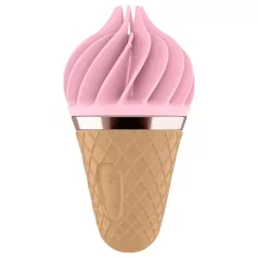   Satisfyer Sweet Treat - akuga, pöörlev kliitorivibraator (roosa-pruun)