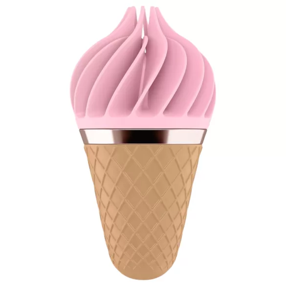 Satisfyer Sweet Treat - akuga, pöörlev kliitorivibraator (roosa-pruun)