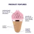 Satisfyer Sweet Treat - akuga, pöörlev kliitorivibraator (roosa-pruun)