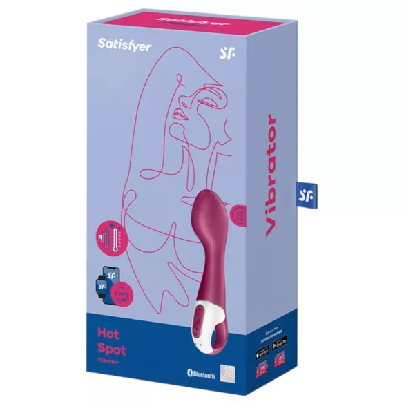 Satisfyer Hot Spot - G-punkti vibraator, soojendusega, akuga, punane
