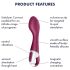 Satisfyer Hot Spot - laetav, soojendav G-punkti vibraator (punane)