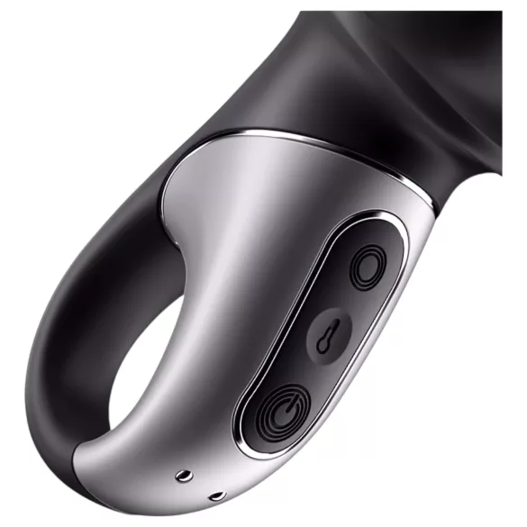 Satisfyer Hot Passion - rakendusega juhitav soojendusega anaalvibraator (must)