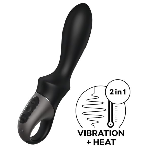 Satisfyer Heat Climax - nutikas soojendav anaaldildo (must)