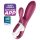 Satisfyer Hot Bunny - tark klit stimulandi soojendav vibraator (punane)
