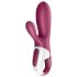 Satisfyer Hot Bunny - tark klit stimulandi soojendav vibraator (punane)