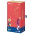 Satisfyer Hot Bunny - tark klit stimulandi soojendav vibraator (punane)