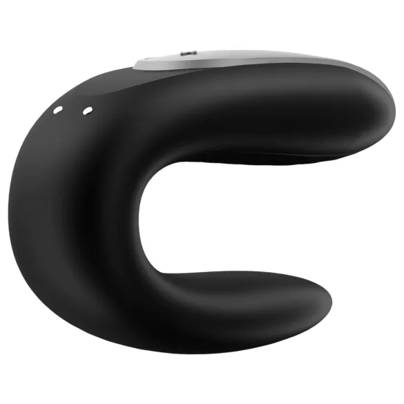 Satisfyer Double Fun - rakendusega juhitav paarivibraator (must)