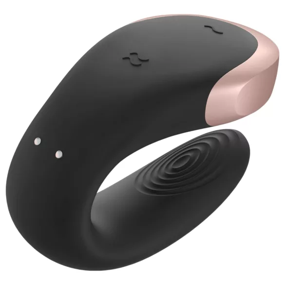 Satisfyer Double Love - rakenduse ja puldiga paarivibraator (must)