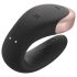 Satisfyer Double Love - nutikas, puldiga paarivibraator (must)