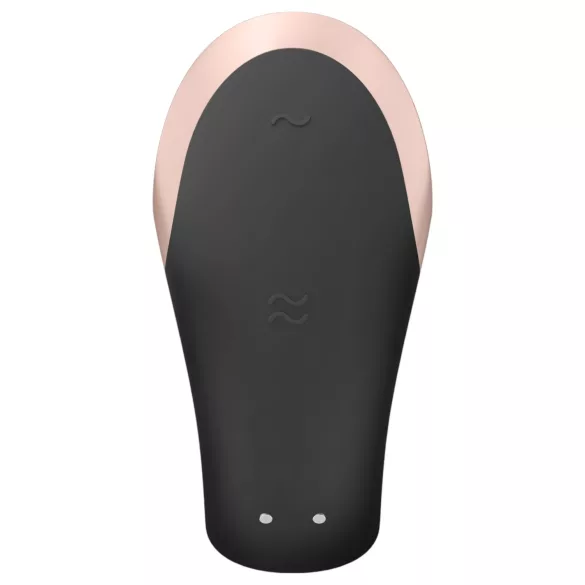 Satisfyer Double Love - rakenduse ja puldiga paarivibraator (must)