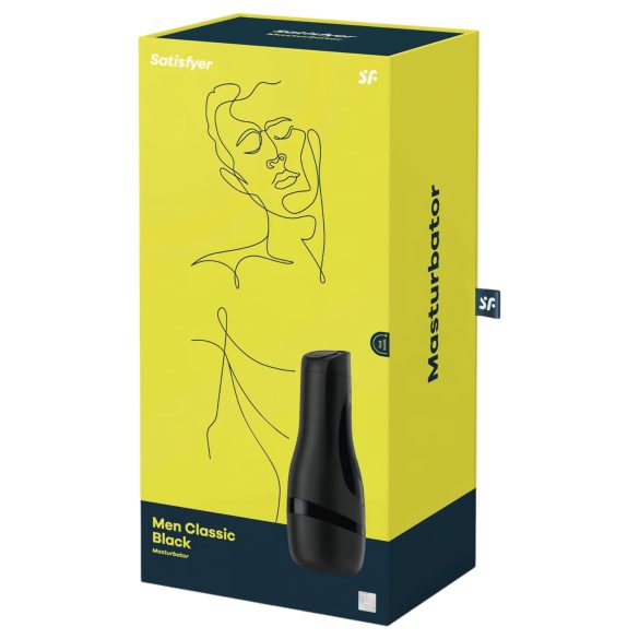 Satisfyer Men Classic - masturbaator meestele - manuaalne vaakum - must