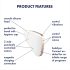 Satisfyer Love Triangle - nutikas õhuimpulssiga kliitoristimulaator (valge)