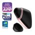 Satisfyer Love Triangle - nutikas õhulainete kliitori stimulaator (must)